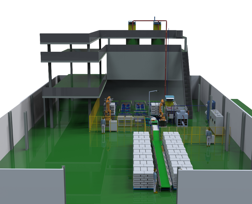 Automated Sodium Carbonate Transfer and Bag Unpacking System