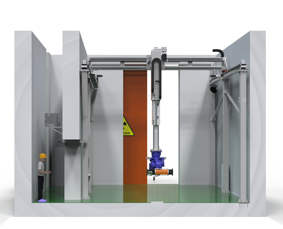 Fully Automatic Radiographic Weld Inspection Device